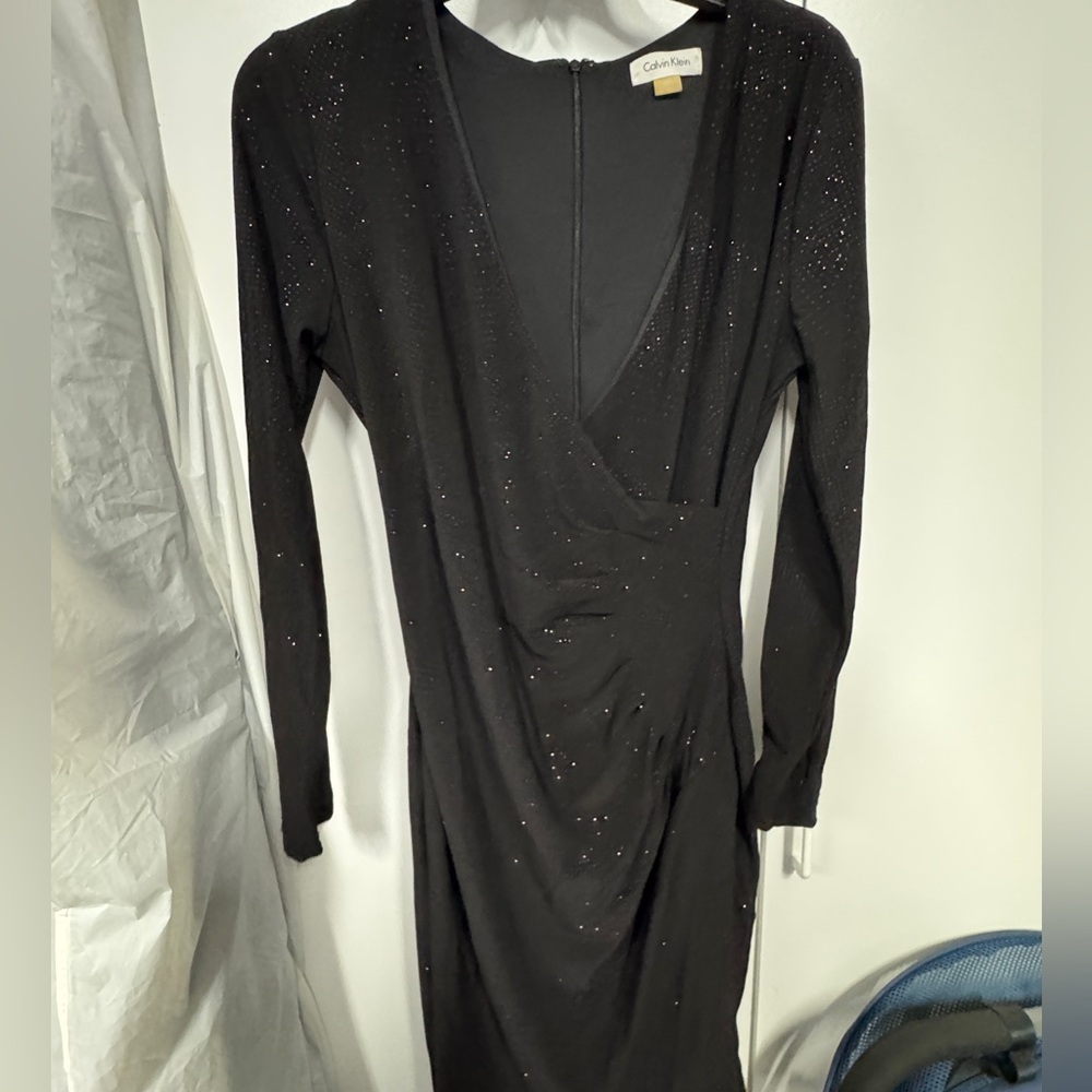 Calvin Klein sparkly black dress size 8